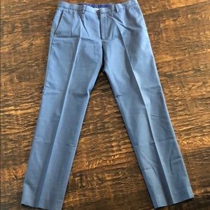 Blue slim flit dress pants - banana republic